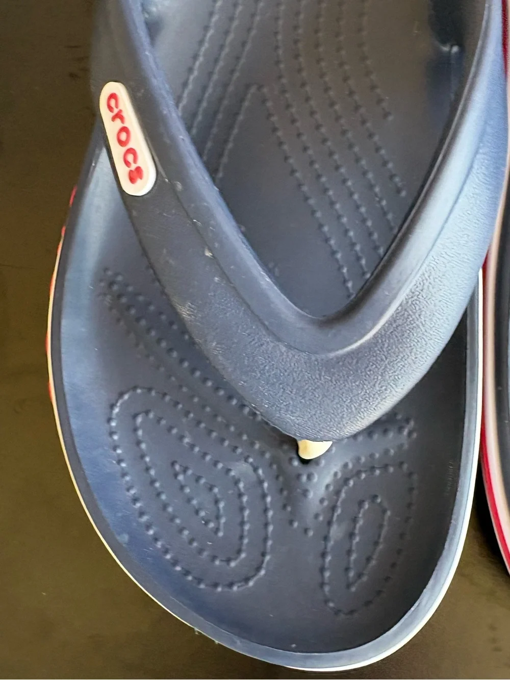 CROCS Bayaband Navy‎ Pepper Flip-Flops Thong Sandals Size 8